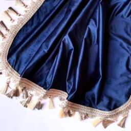 Velvet Baby Wrap With Tassel Fringe & Matching Bonnet - Pillowcase Included - thumbnail 4