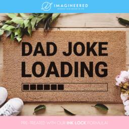 Father's Day Gift - Dad Joke Loading Fathers Funny Welcome Doormat Personalised Mat Gifts For Him - thumbnail 1