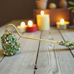 Elegant Metal Candle Snuffer - Flower Designs, 16cm - thumbnail 4