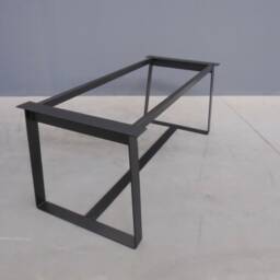 Flat Steel Trapezoid Table Base , Kitchen Metal Legs For Modern Dining Tables - thumbnail 3