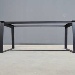 Flat Steel Trapezoid Table Base , Kitchen Metal Legs For Modern Dining Tables - thumbnail 2
