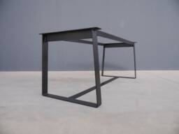 Flat Steel Trapezoid Table Base , Kitchen Metal Legs For Modern Dining Tables