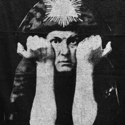 "Aleister Crowley Beach Towel. Screen Printed On Terry - Velour. Handmade Large 30"" X 60" - thumbnail 2
