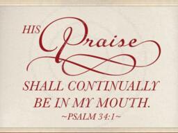 Scripture Wall Decal . His Praise - Code 185V2 - thumbnail 2