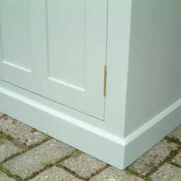 Painted Pine Cupboard - Antique Style Kitchen Larder Free Standing Linen Cabinet Rustic Housekeepers Pantry - thumbnail 2