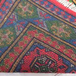 2'7x9'3 Ft Red Runner Rug, Afghan Traditional Hand Knotted Veg Dyes Plush Wool Rug, Oriental Turkmen Hallway Kitchen - thumbnail 4