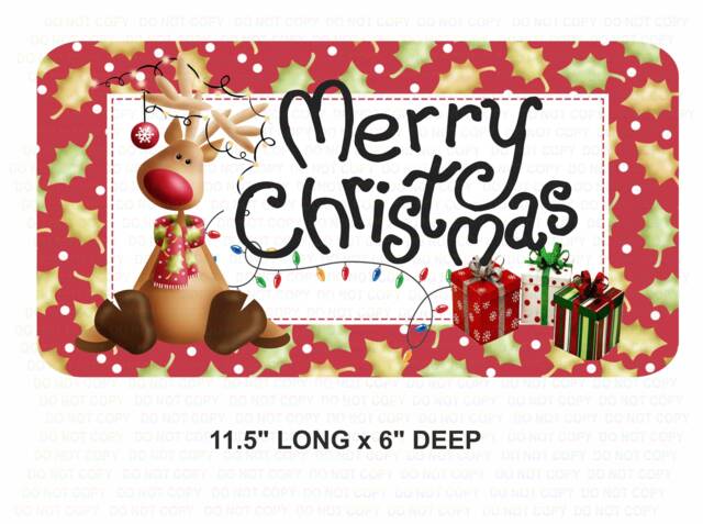 Merry Christmas Sign, Christmas Wreath Sign, Xmas Xmas UK Attachment, Sign - image 1