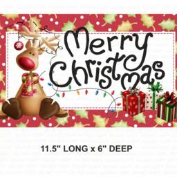 Merry Christmas Sign, Christmas Wreath Sign, Xmas Xmas UK Attachment, Sign - thumbnail 3