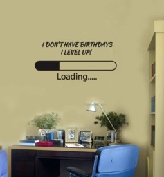 Gamer Quote Vinyl Wall Decal Geek Art Man Cave Loading Stickers Mural - #2632Di - thumbnail 1