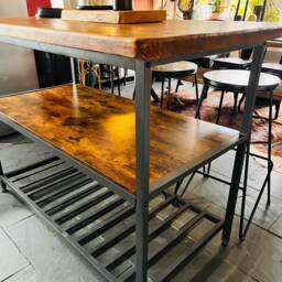 Handmade Solid Wood Counter Kitchen Island~Butchers Block~Rustic Farmhouse~Breakfast Bar~ - thumbnail 4