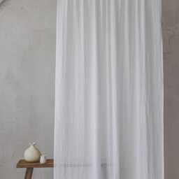 Natural Linen Sheer Curtain - Lightweight Fabric For A Soft, Airy Look Elegant & Minimalist Living Room Or Bedroom - thumbnail 3