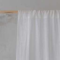 Natural Linen Sheer Curtain - Lightweight Fabric For A Soft, Airy Look Elegant & Minimalist Living Room Or Bedroom - thumbnail 2