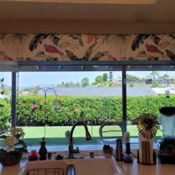 Tropical Life, Floral & Bird Theme, Custom Made Printed Window - Fl67 Roller Blind Regular Or Blackout, Chain Cordless Operated - thumbnail 2
