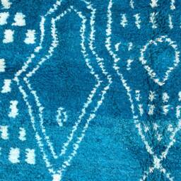 Custom Moroccan Wool Rug Handwoven Beni Ourain Shag Rug - thumbnail 3