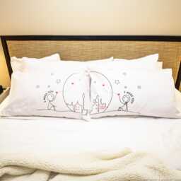 Gifts For Long Distance Boyfriend Girlfriend Couple Pillow Covers I Miss You Boldloft Us - thumbnail 3