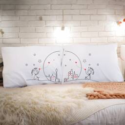 Gifts For Long Distance Boyfriend Girlfriend Couple Pillow Covers I Miss You Boldloft Us - thumbnail 2