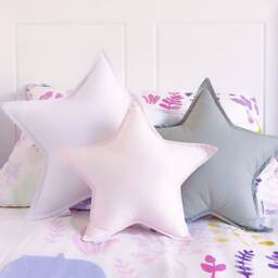 Handmade Cotton Star Cushion - Kids Nursery Decor - 37cm - thumbnail 2