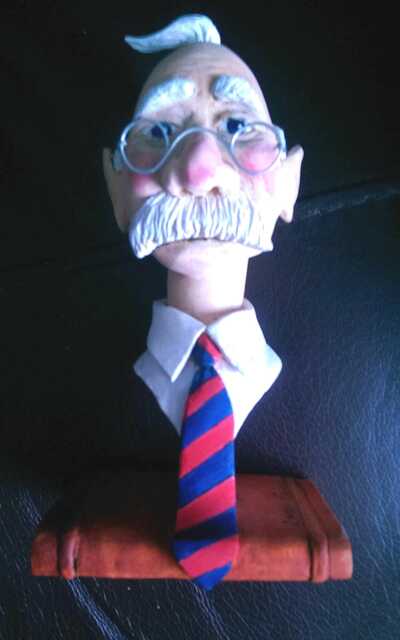 Wood Carving Man With Tie