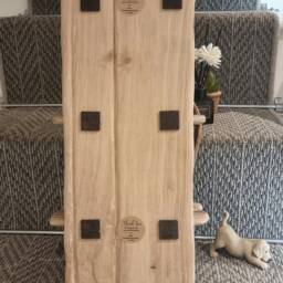 Handmade Solid Oak & Antler Rustic Shelf - thumbnail 4