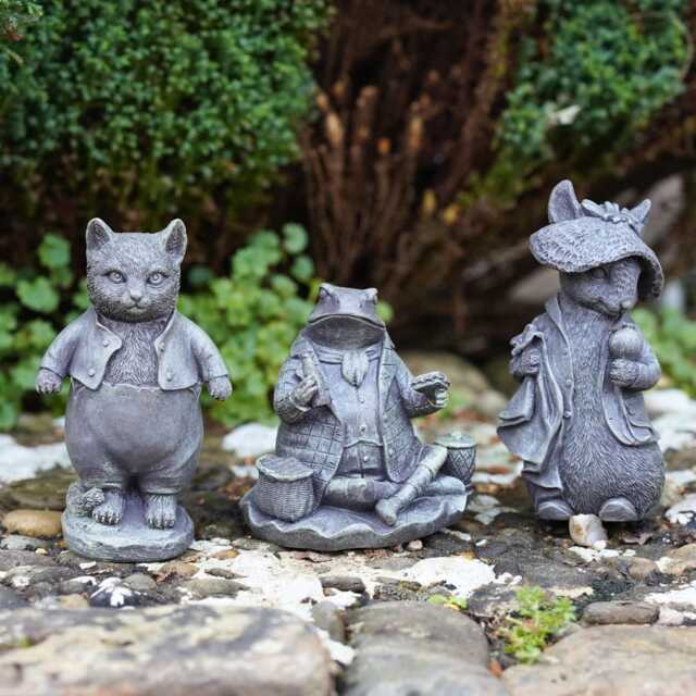 Set 3 Ben Bunny Tom Kitten Mr Fisher Peter Rabbit Resin Ornament Home Garden - image 1