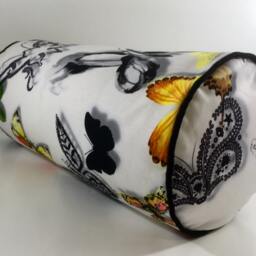 "Designers Guild Christian Lacroix, Bolster Cushion Cover ""Butterfly Parade' 17x8" - thumbnail 2