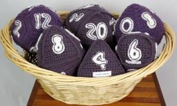 Crochet Giant Table Top Game Dice