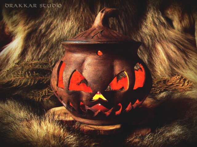 Handcrafted Ceramic Jack-O'-Lantern - image 1