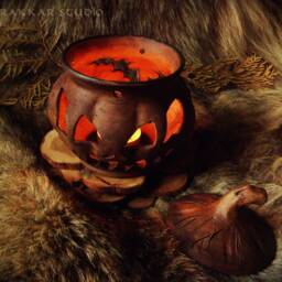 Handcrafted Ceramic Jack-O'-Lantern - thumbnail 4