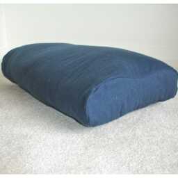 Tempur Original Pillow Cover Only Brushed Cotton Case Neck Medium Large Xl Queen Size Ergonomic Cushion Pillowcase Flannel Grey White Blue - thumbnail 3