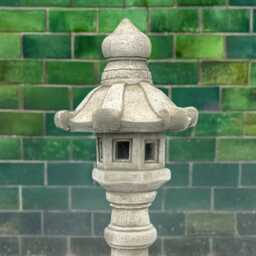 Moon Pagoda Sculpture Concrete Japanese Statue Stone Lantern Figurine Asian Garden Decoration Handmade Yard Art Gift - thumbnail 4