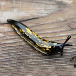 Spotted Slug Glass Sculpture Glass Slug Lampwork Glass Animals Handcrafted Snail - thumbnail 2