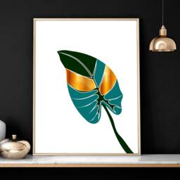 Boho Botanical Set Of 3 Framed Wall Art Prints For A Calming Office Desk Decor, Large Trendy Designer Gallery Home - thumbnail 3