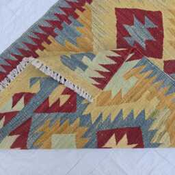 3??15 Ft Hallway Rug - Tribal Geometric Chobi Kilim Runner - thumbnail 4