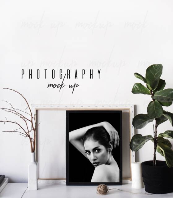 Mockup Frame, Frame Mockup, Product Poster Stock Photo, Mock Up, Background, Minimalist Frame, Digital Download - image 1