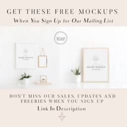 Mockup Frame, Frame Mockup, Product Poster Stock Photo, Mock Up, Background, Minimalist Frame, Digital Download - thumbnail 2