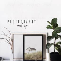 Mockup Frame, Frame Mockup, Product Poster Stock Photo, Mock Up, Background, Minimalist Frame, Digital Download - thumbnail 3