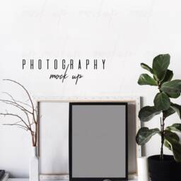 Mockup Frame, Frame Mockup, Product Poster Stock Photo, Mock Up, Background, Minimalist Frame, Digital Download - thumbnail 4