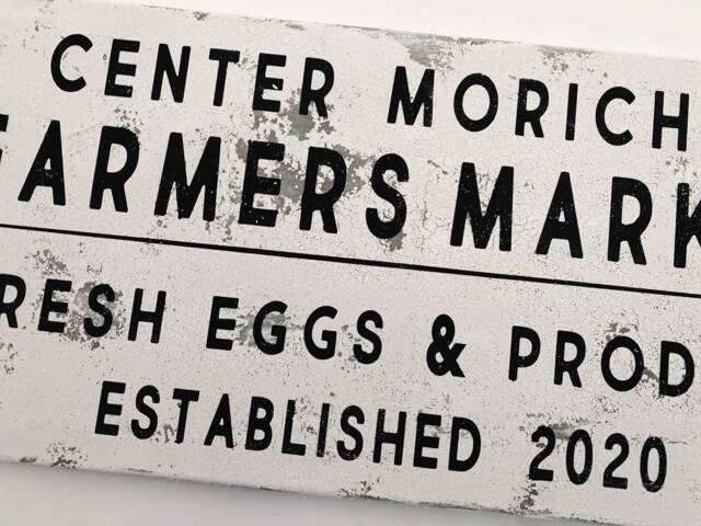 Custom Location - City Farmers Market Modern Farmhouse Sign Rustic Distressed Canvas Wall Art Coastal Decor - image 1