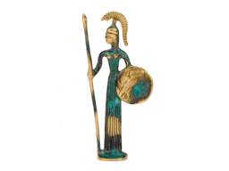 Bronze Athena Statue, Greek Goddess Sculpture, Ancient Mythology, Handmade Warrior Goddess, Museum Style Art