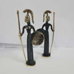 Bronze Goddess Athena Statue, Ancient Greek Mythology Art - thumbnail 4