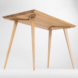 Edge - Wooden Desk, Office Table, Bureau, Mid Century Modern, Solid Oak Wood - thumbnail 3