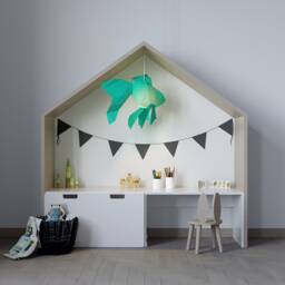 Under The Sea, Kids Room Nightlight, Diy Lamp, Nursery Lampshade, Modern Hanging Paper Night Light For - thumbnail 1
