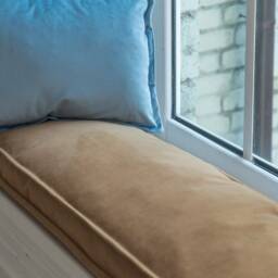 Bench Cushion, Window Seat, Velvet Sofa Cushion, Custom Bench Reading Nook French Cushion - thumbnail 3