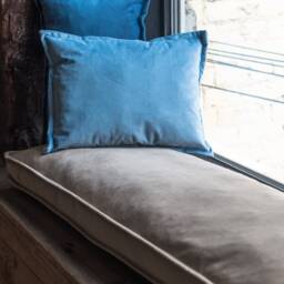 Bench Cushion, Window Seat, Velvet Sofa Cushion, Custom Bench Reading Nook French Cushion - thumbnail 4