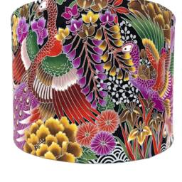 Peacock Lampshade Japanese Oriental Bird Light Shade - thumbnail 4