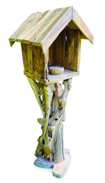Teak Root Tiki Bird Feeding House 150cm - image 1