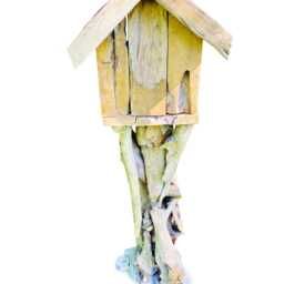 Teak Root Tiki Bird Feeding House 150cm - thumbnail 3