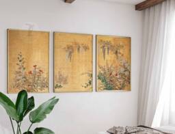 Japanese Set Of 3 Posters, Spring & Summer Flowers Fruits Grasses, Art Print, Oriental Poster Sets, Gift Idea, A1/A2/A3/A4 - thumbnail 1