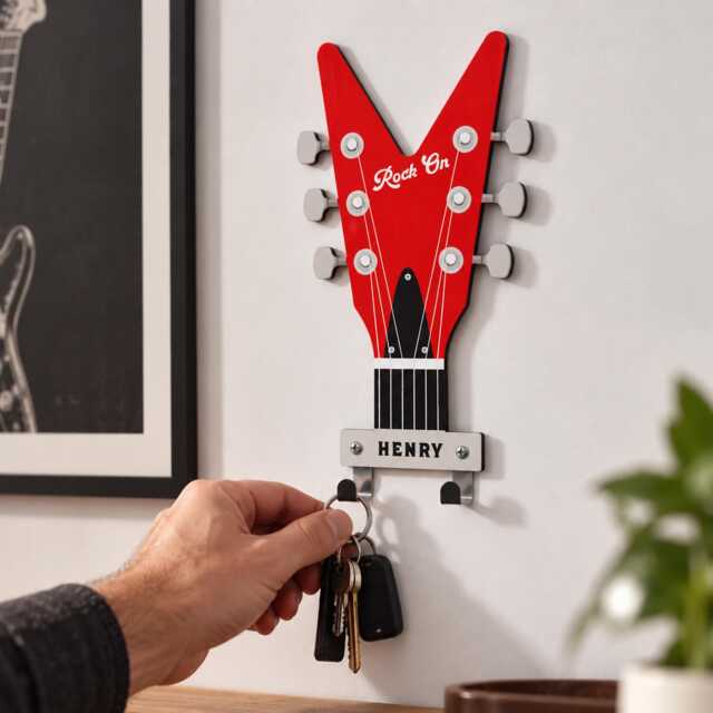 Personalised Guitar Headstock Hooks - image 1