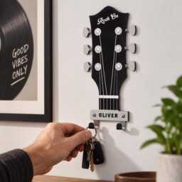 Personalised Guitar Headstock Hooks - thumbnail 2